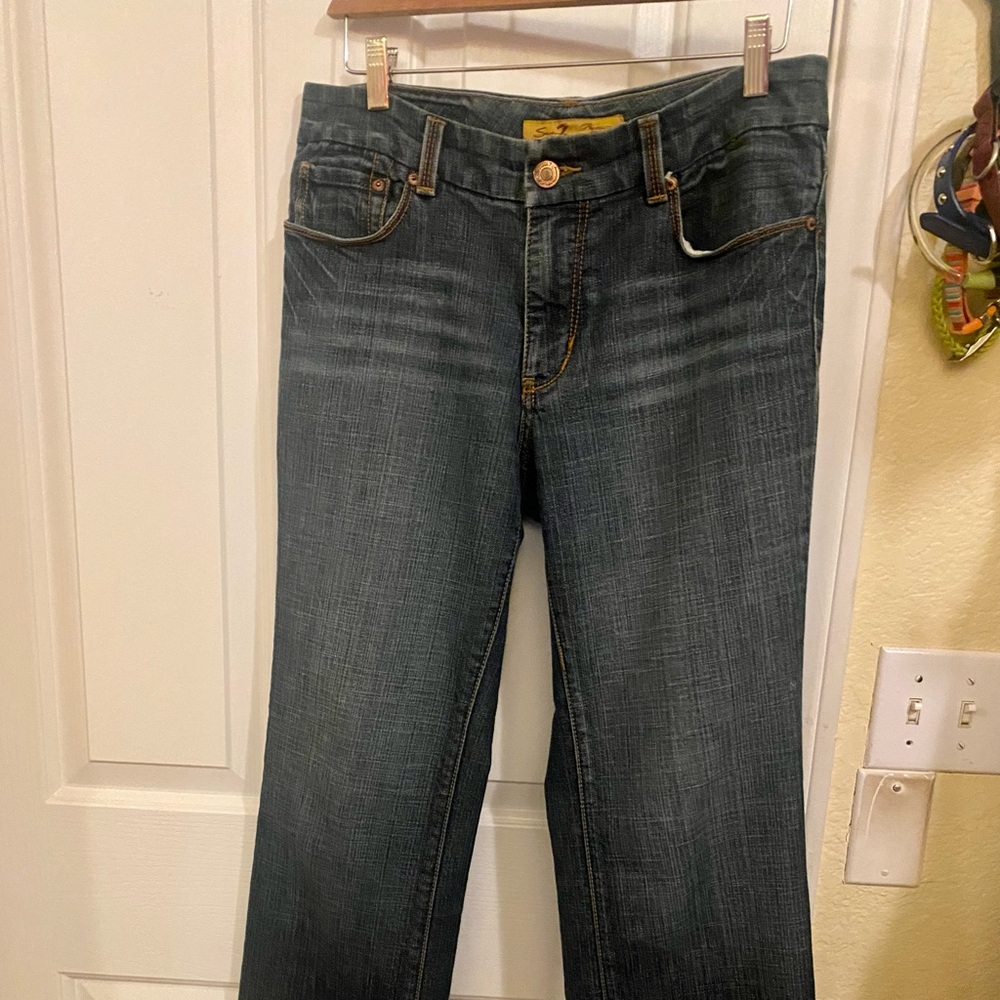 Seven 7 for all Mankind distressed jeans,tall.